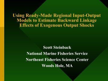 Using Ready-Made Regional Input-Output Models to Estimate ...