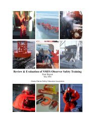 Review & Evaluation of NMFS Observer Safety Training - Office of ...