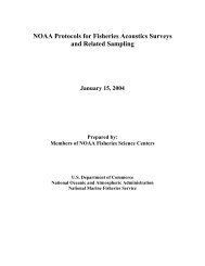 NOAA Protocols for Fisheries Acoustics Surveys and Related ...