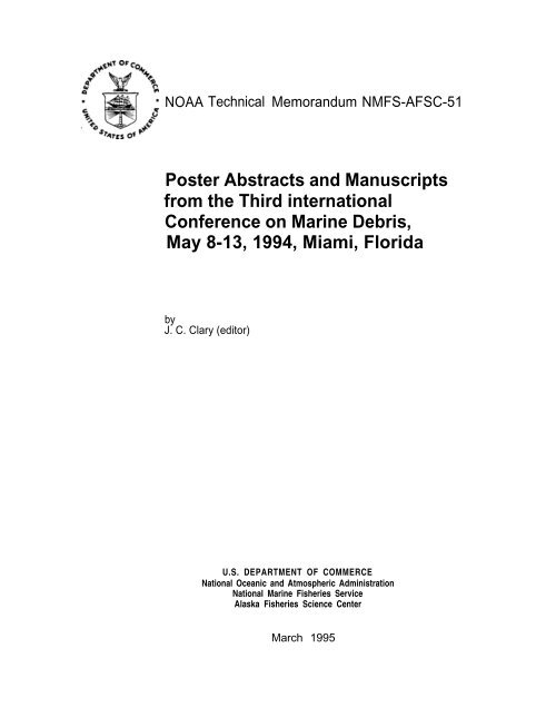 Poster abstracts and manuscripts from the Third International ...