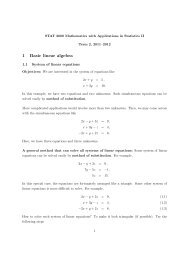 1 Basic linear algebra