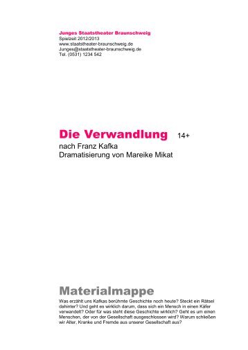 Die Verwandlung 14+ Materialmappe - Staatstheater Braunschweig