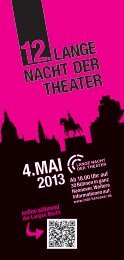 Download Flyer - Lange Nacht der Theater Hannover am 04.05.2013