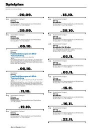 Spielplan - Die Staatstheater Stuttgart