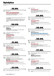 Spielplan - Die Staatstheater Stuttgart