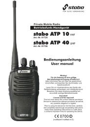 Bedienungsanleitung - Stabo