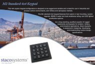 M2 Standard 4x4 Keypad - Staco Systems