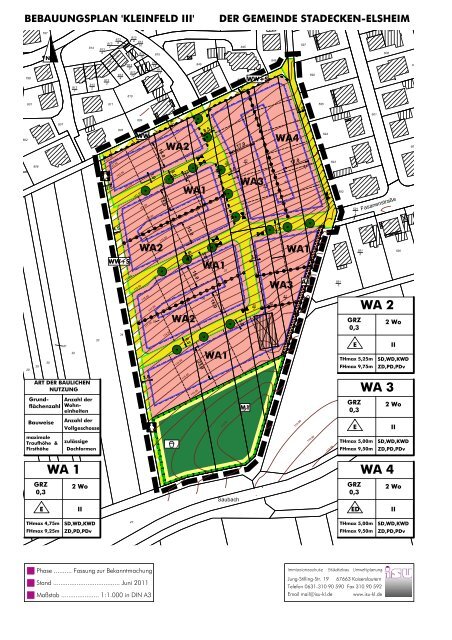 Bebauungsplan - Gemeindeverwaltung Stadecken-Elsheim