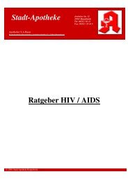 Stadt-Apotheke Ratgeber HIV / AIDS