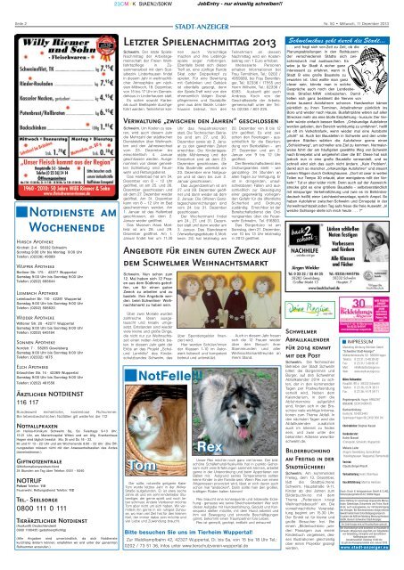 Ausgabe vom 11. Dezember 2013 - Stadt-Anzeiger