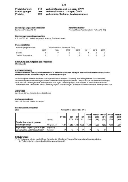 Haushaltsplan 2013, Entwurf - Bad Salzuflen