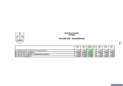 Haushaltsplan 2013, Entwurf - Bad Salzuflen