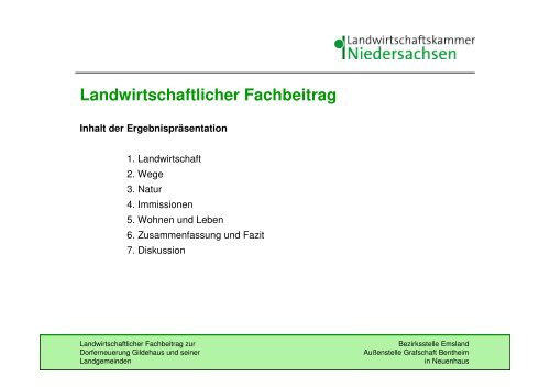 Dorferneuerung Gildehaus und seiner sieben Landgemeinden