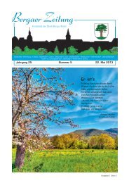 Bergaer Zeitung 05-2013 - Stadt Berga/Elster