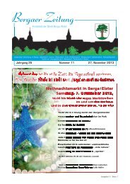 Bergaer Zeitung 11-2013 - Stadt Berga/Elster