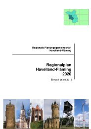 Regionalplan Havelland-Fläming 2020 - Brandenburg an der Havel