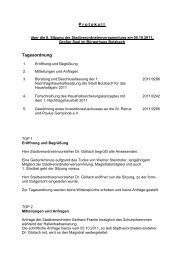 Protokoll Tagesordnung - Stadt Butzbach