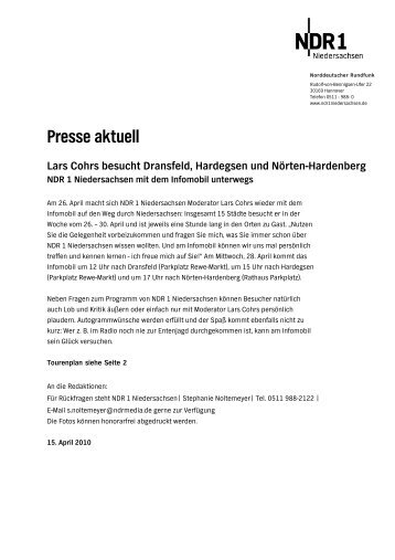 Presse aktuell - Stadt Dransfeld