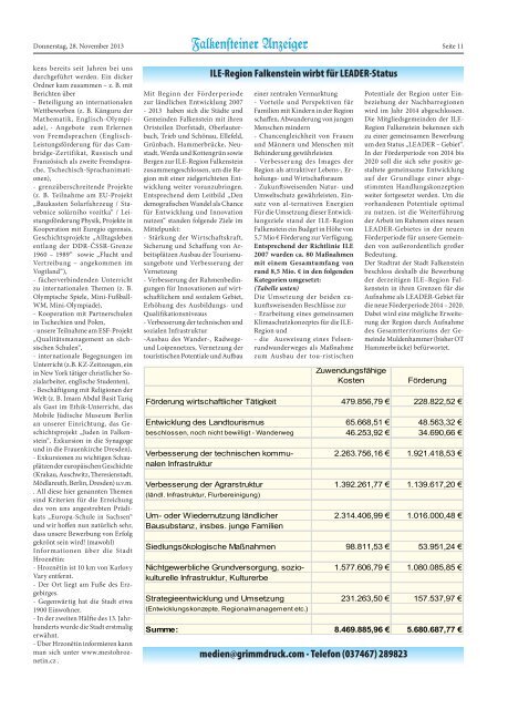 Amtsblatt November 2013 - Stadt Falkenstein