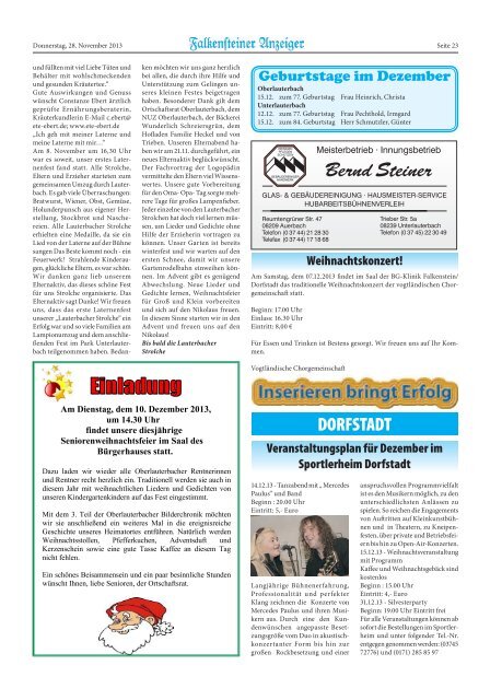 Amtsblatt November 2013 - Stadt Falkenstein