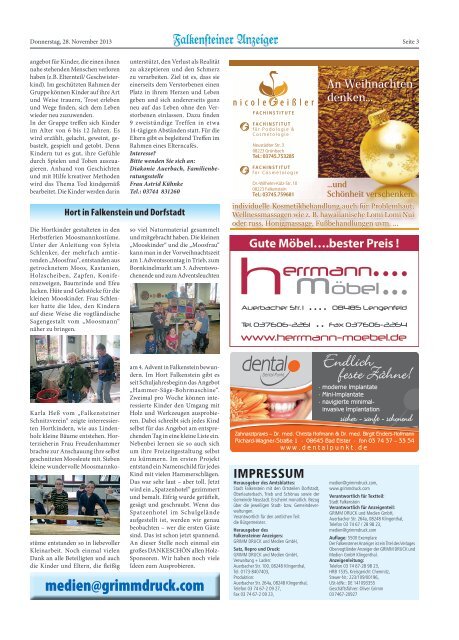 Amtsblatt November 2013 - Stadt Falkenstein