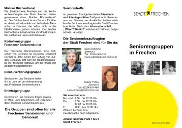 Seniorengruppen 2010 II.pub - Stadt Frechen