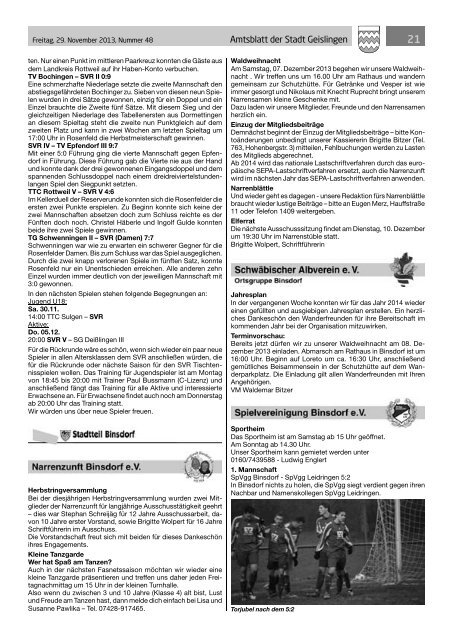 Amtsblatt Geislingen KW48 - Stadt Geislingen