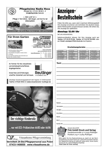 Amtsblatt Geislingen KW24 - Stadt Geislingen