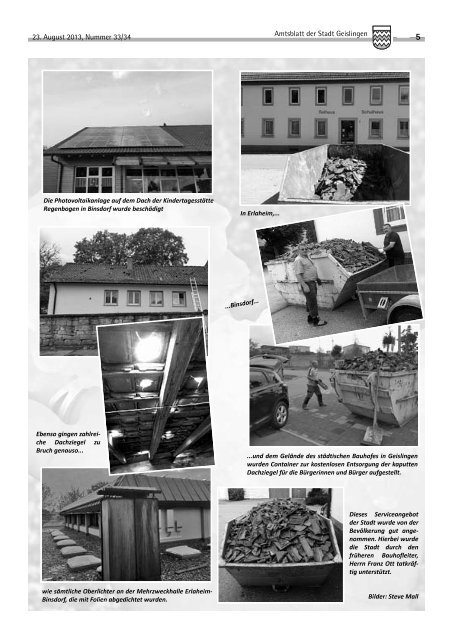 Amtsblatt Geislingen KW34 - Stadt Geislingen