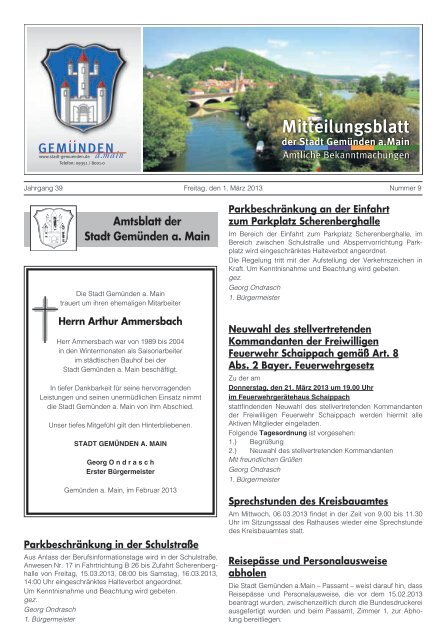 Mitteilungsblatt Nr. 9 vom 01.03.2013.pdf - Stadt GemÃ¼nden am Main