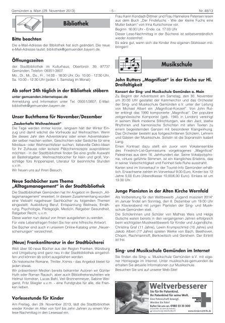 Mitteilungsblatt Nr. 48 vom 29.11.2013.pdf - Stadt Gemünden am Main