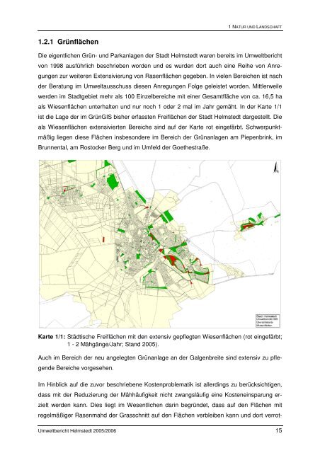 Umweltbericht 2005/2006 - Stadt Helmstedt