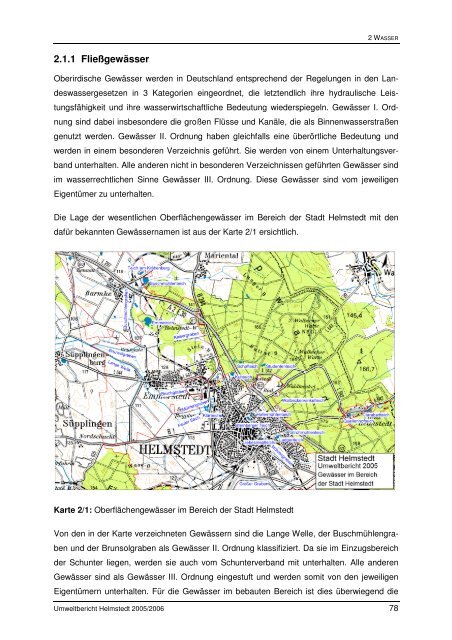 Umweltbericht 2005/2006 - Stadt Helmstedt