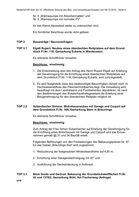 Sitzung vom 06.12.2012 - Stadt Immenstadt