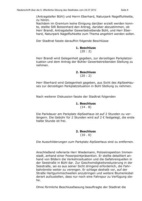 Sitzung vom 24.07.2012 - Stadt Immenstadt