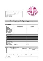 Fragebogen fÃ¼r TagesmÃ¼tter - Lippstadt