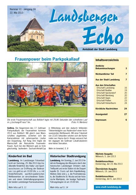 &quot;Landsberger Echo\&quot; 10/2013