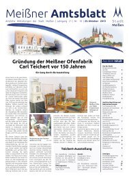 Amtsblatt Nr. 10 vom 25. Oktober 2013 - Stadt Meißen