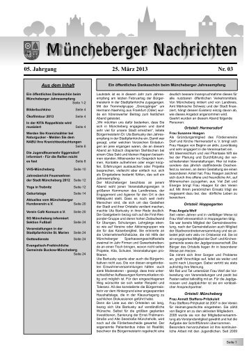 MÃ¼ncheberger Nachrichten vom 25.MÃ¤rz 2013 - Stadt MÃ¼ncheberg