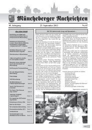 Müncheberger Nachrichten vom 23.September 2013 - Stadt ...