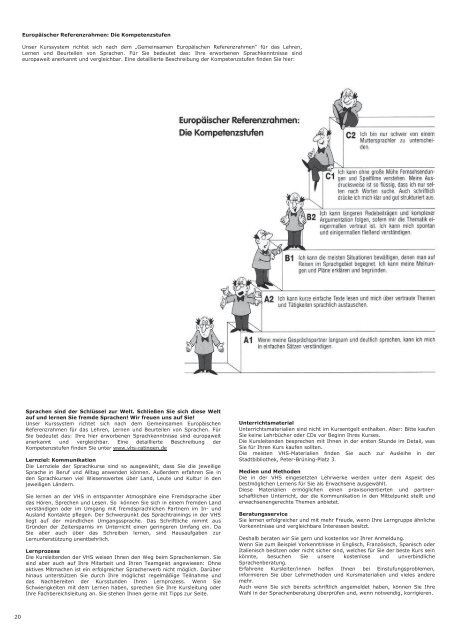 VHS-Programm 1 2013 - Stadt Ratingen