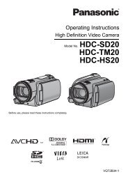 HDC-TM20 HDC-HS20