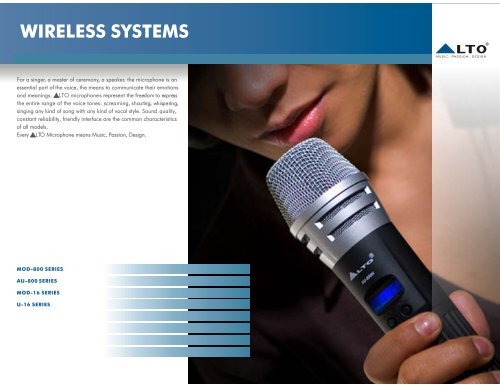 WIRELESS SYSTEMS - Alto, Music Passion Design