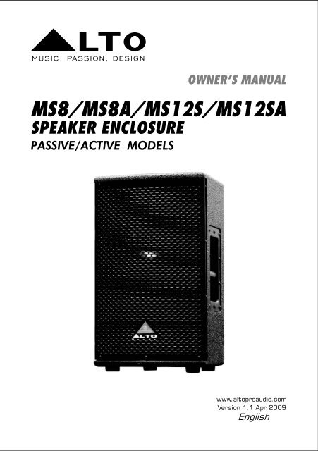 NF03258(MS8 8A 12S 12SA ALTO_V1-1) - Alto, Music Passion