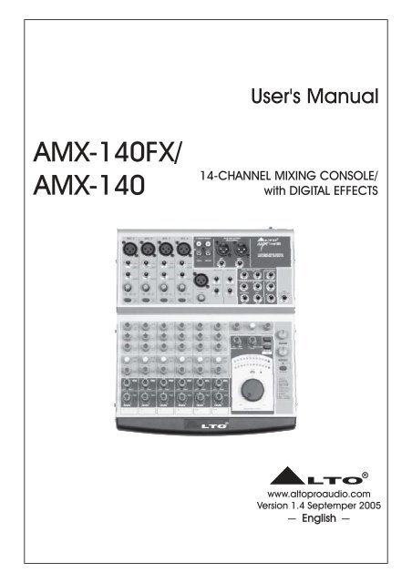 AMX-140FX/ AMX-140 - Alto, Music Passion Design