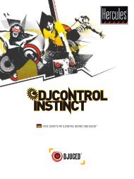 erste schritte mit djcontrol instinct und djuced - Hercules