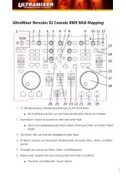 UltraMixer Hercules DJ Console RMX Midi Mapping: