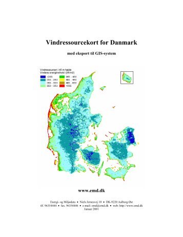 Vindressourcekort for Danmark GIS-format