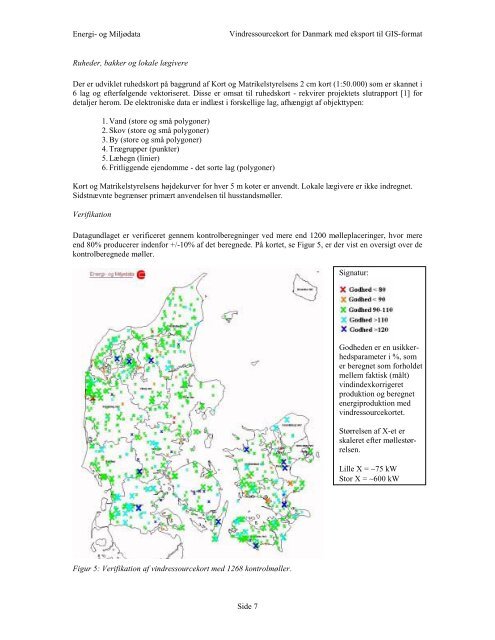 Vindressourcekort for Danmark GIS-format