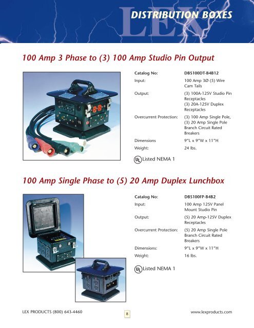 Lex Product Catalog